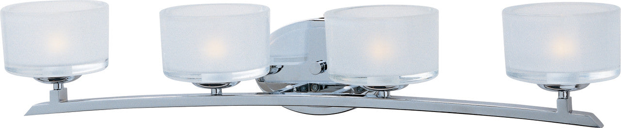 Maxim Elle 4-Light Bath Vanity in Polished Chrome 19054FTPC