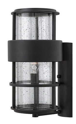 Hinkley Lighting Saturn Large Wall Mount Lantern Satin Black 1905SK