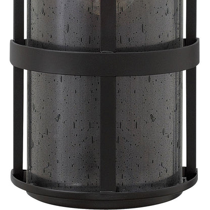 Hinkley Lighting Saturn Large Wall Mount Lantern Satin Black 1909SK