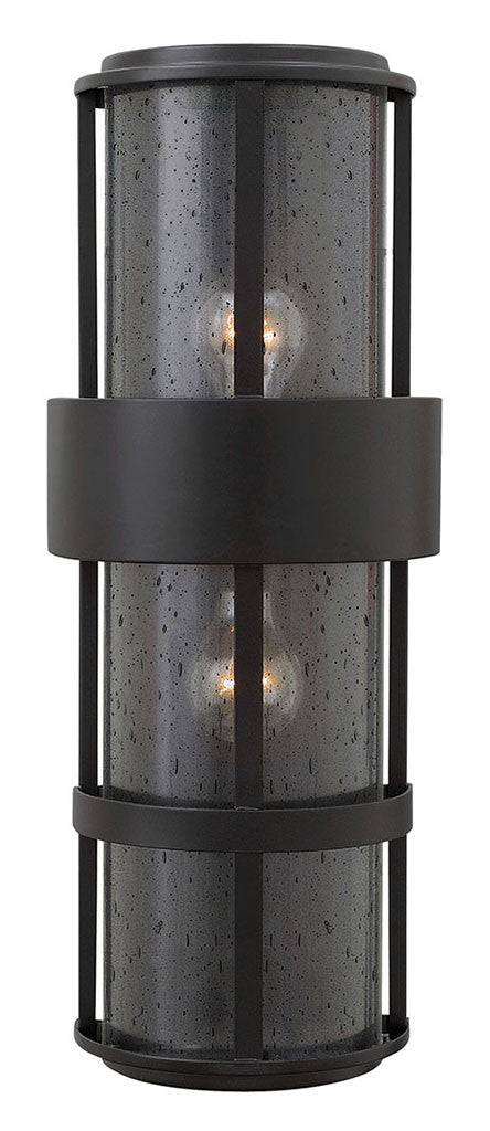 Hinkley Lighting Saturn Large Wall Mount Lantern Satin Black 1909SK