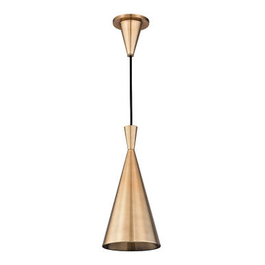 Hudson Valley Lighting Ovid Pendant in Aged Brass 1920-AGB