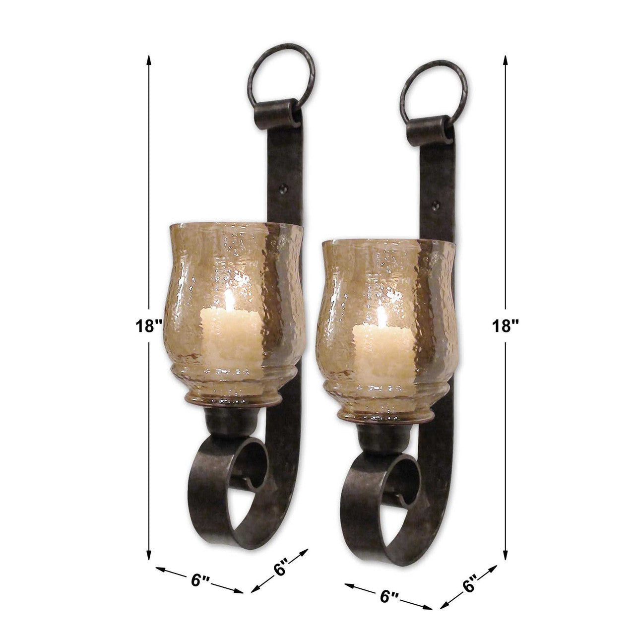 Uttermost Joselyn Small Wall Sconces Set/2 19311