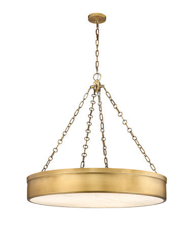 Z-Lite Anders 3 Light Chandelier in Rubbed Brass 1944P33-RB-LED