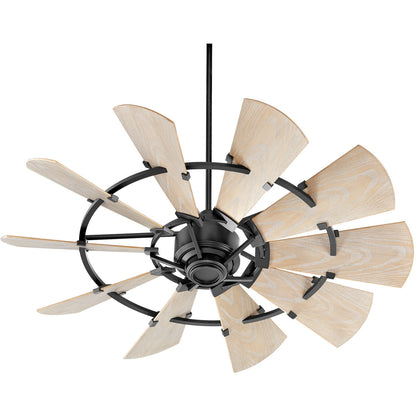 Quorum Windmill Patio Fan in Noir 195210-69