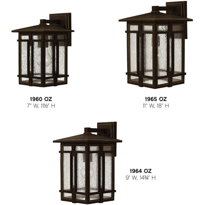 Hinkley Lighting Tucker Small Wall Mount Lantern Oil Rubbed Bronze 1960OZ