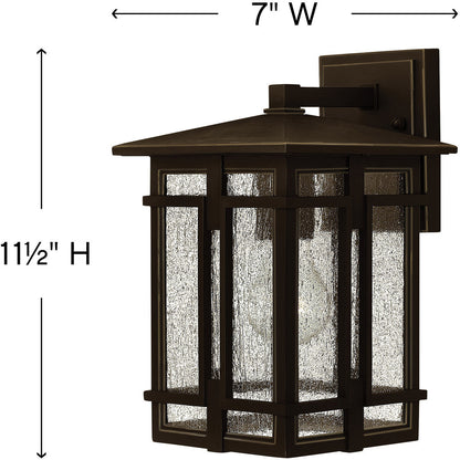 Hinkley Lighting Tucker Small Wall Mount Lantern Oil Rubbed Bronze 1960OZ