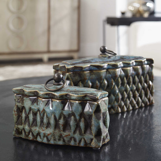 Uttermost Neelab Ceramic Containers, Set/2 19618