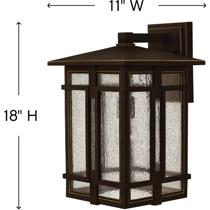 Hinkley Lighting Tucker Large Wall Mount Lantern Oil Rubbed Bronze 1965OZ