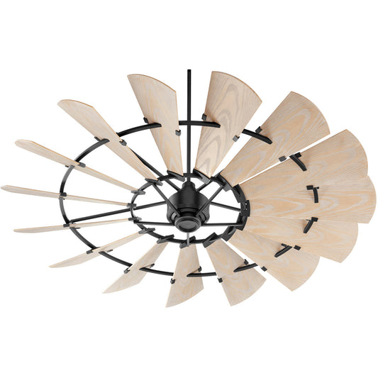 Quorum Windmill Patio Fan in Noir 197215-69