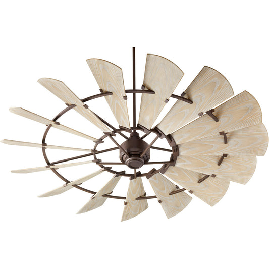 Quorum Windmill Patio Fan in Oiled Bronze 197215-86