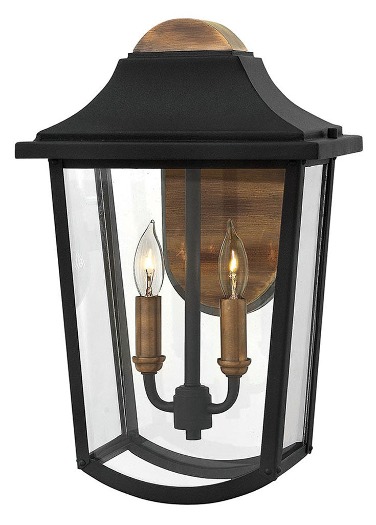 Hinkley Lighting Burton Medium Wall Mount Lantern Black 1974BK