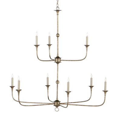 Currey & Co. Nottaway Bronze Large Two-Tier Chandelier 9000-1129