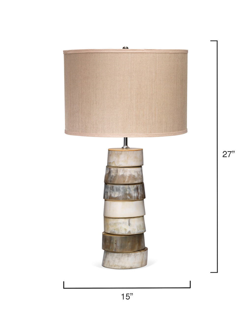 Jamie Young Stacked Horn Table Lamp 1STAC-TLHO