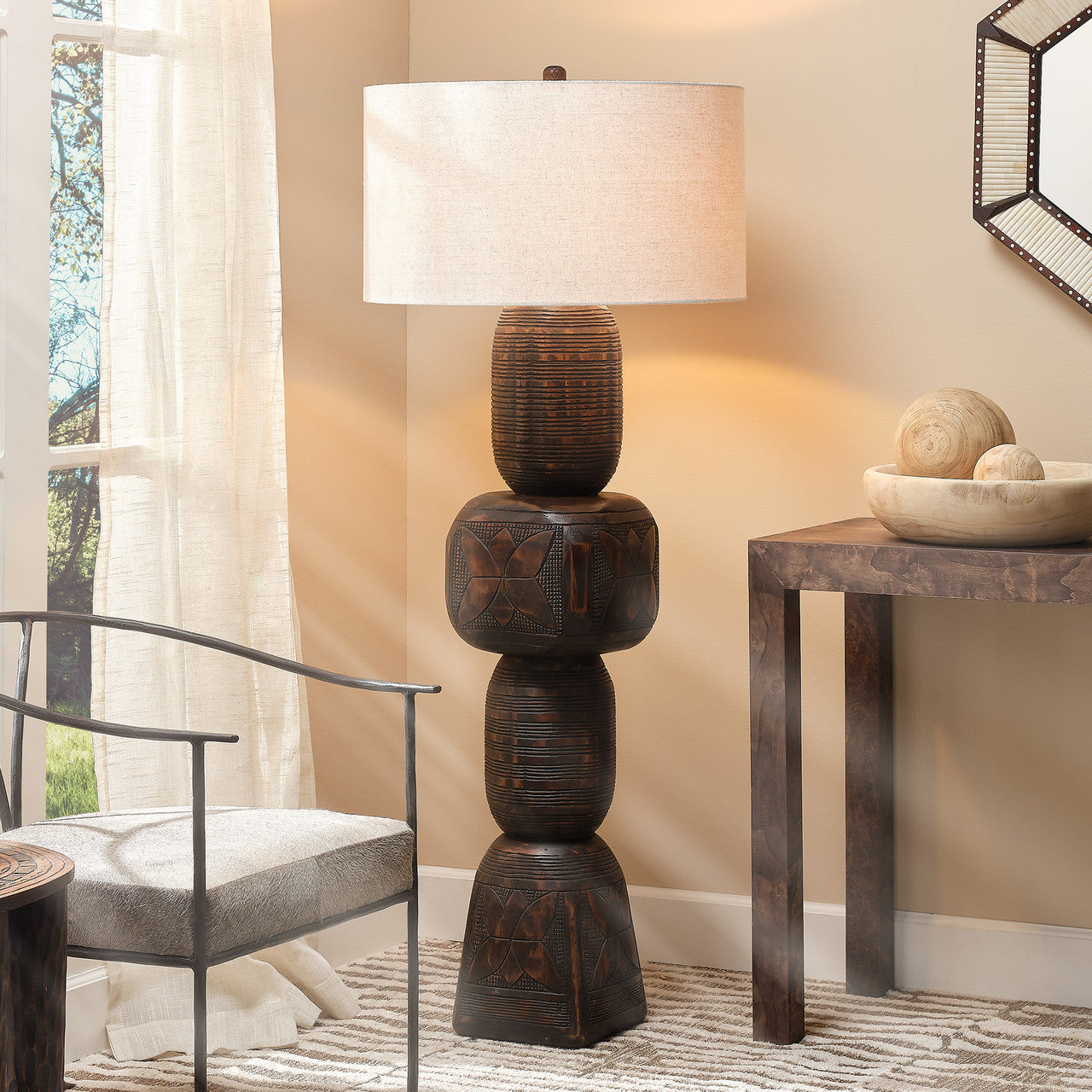 Jamie Young Totem Floor Lamp 1TOTE-FLDK