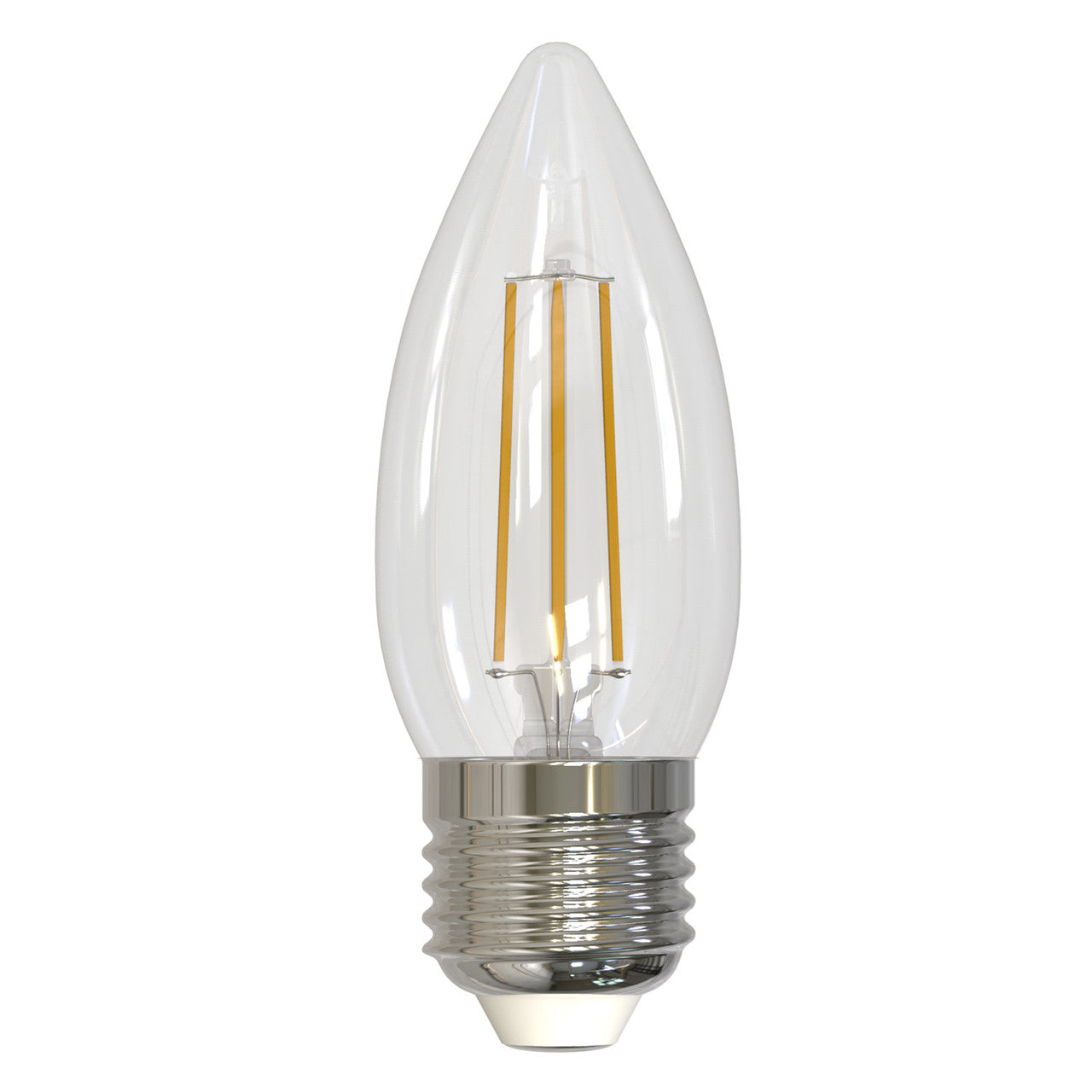 Bulbrite: 776862 LED Filaments: Fully Compatible Dimming, Clear Watts: 4.5 - LED4B11/27K/FIL/E26/3 (1 Pack)