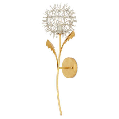 Currey & Co. Dandelion Silver & Gold Wall Sconce 5000-0250