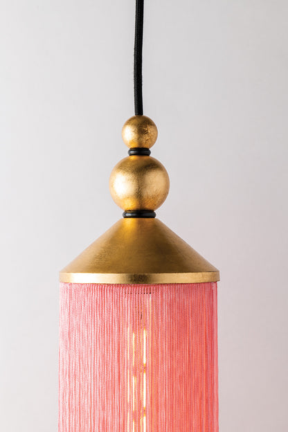 Mitzi 1 Light Pendant in Gold Leaf/Pink H300701-GL/PK