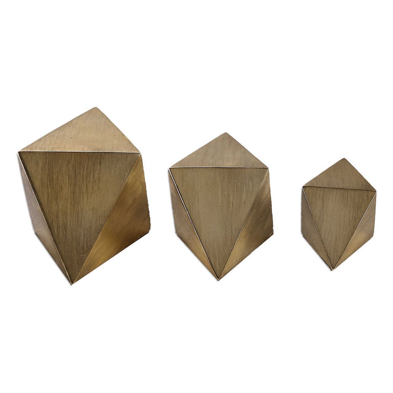 Uttermost Rhombus Champagne Accents, S/3 20007