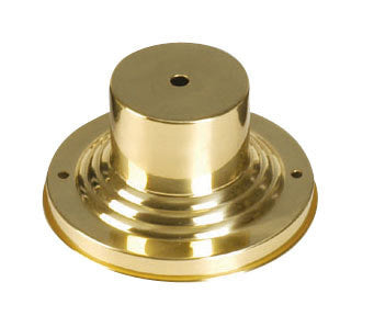 Livex Lighting Outdoor Collection PB Outdoor Pier Mount Adaptors in Polished Brass 2001-02