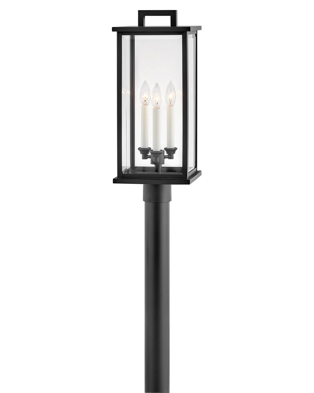 Hinkley Lighting Weymouth Large Post Top or Pier Mount Lantern Black 20011BK