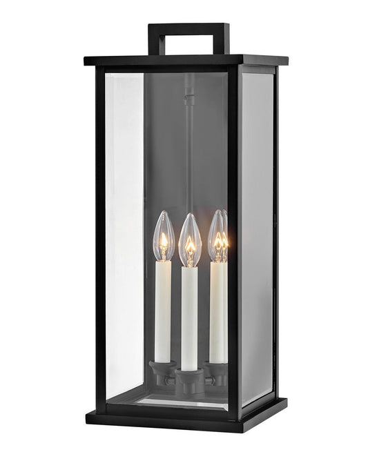 Hinkley Lighting Weymouth Large Wall Mount Lantern Black 20015BK