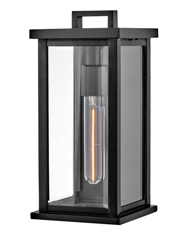 Hinkley Lighting Weymouth Small Wall Mount Lantern in Black 20016BK