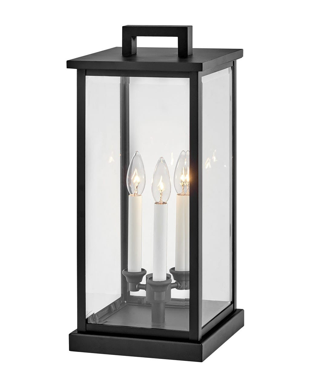 Hinkley Lighting Weymouth Large Pier Mount Lantern Black 20017BK