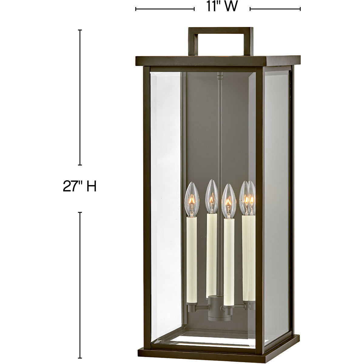 Hinkley Lighting Weymouth Double Extra Large Wall Mount Lantern Oil Rubbed Bronze 20018OZ