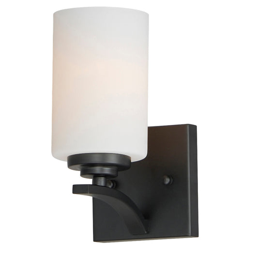 Maxim Deven 1-Light Wall Sconce in Black 20030SWBK