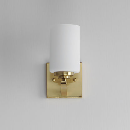 Maxim Deven 1-Light Wall Sconce in Satin Brass 20030SWSBR