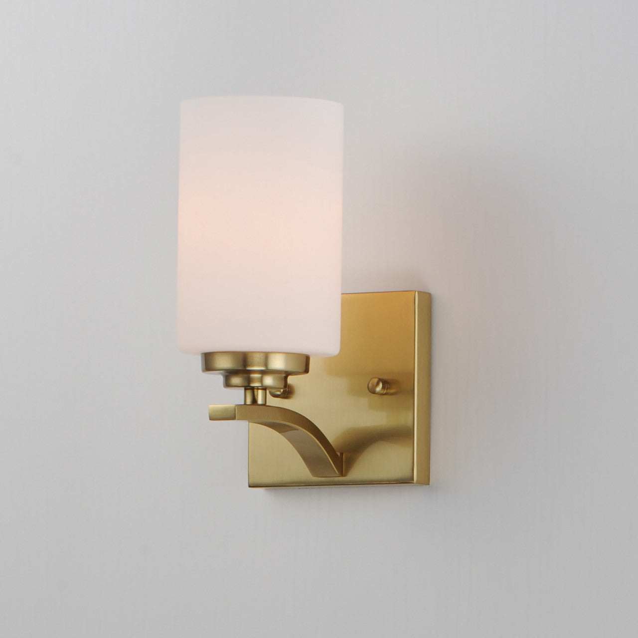 Maxim Deven 1-Light Wall Sconce in Satin Brass 20030SWSBR