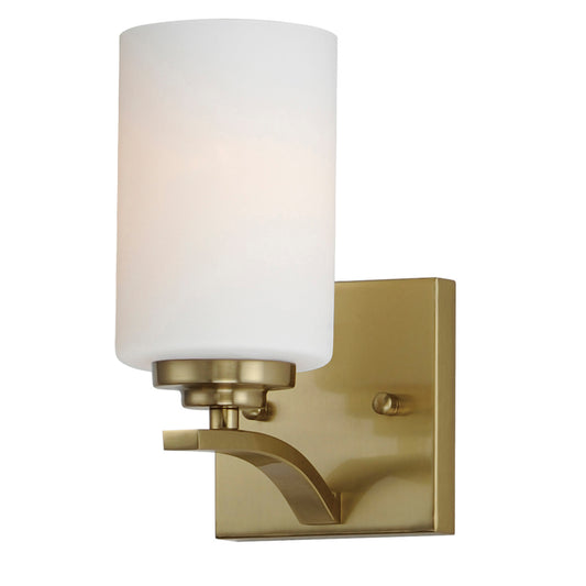 Maxim Deven 1-Light Wall Sconce in Satin Brass 20030SWSBR