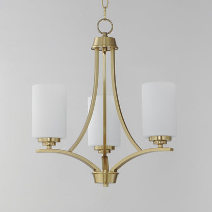 Maxim Deven 3-Light Chandelier in Satin Brass 20033SWSBR