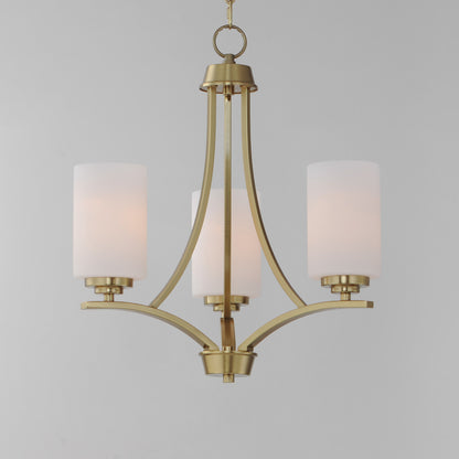 Maxim Deven 3-Light Chandelier in Satin Brass 20033SWSBR