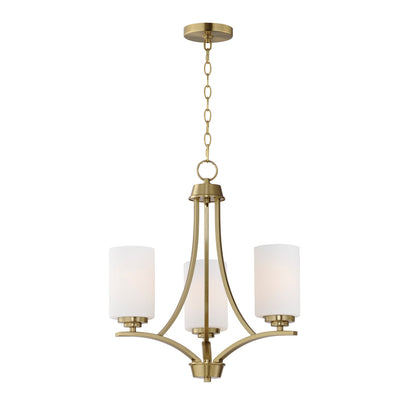 Maxim Deven 3-Light Chandelier in Satin Brass 20033SWSBR