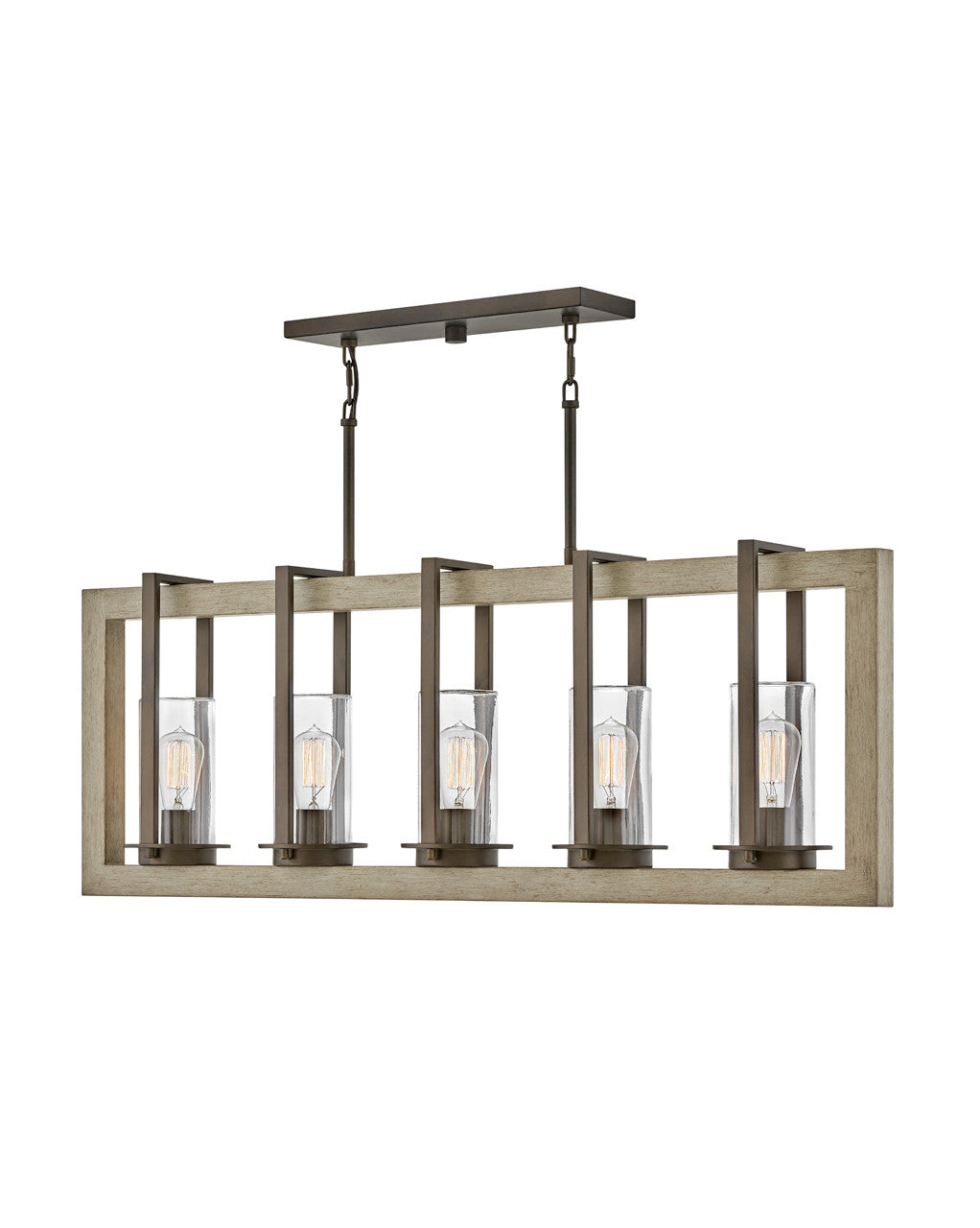 Hinkley Lighting Riverwood Five Light Linear Warm Bronze 20035WB