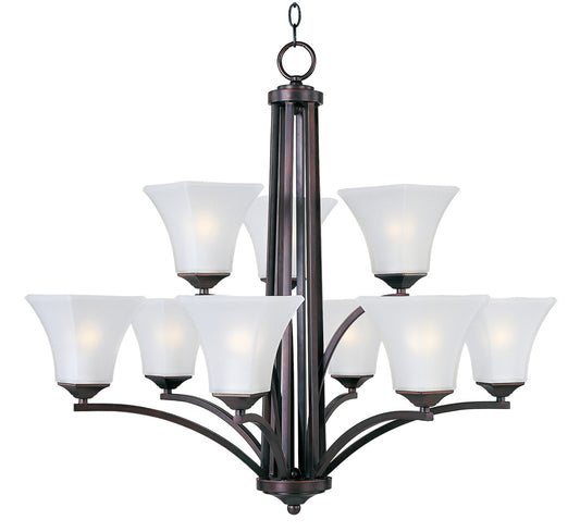 Maxim Aurora 9-Light Chandelier in Oil Rubbed Bronze 20096FTOI