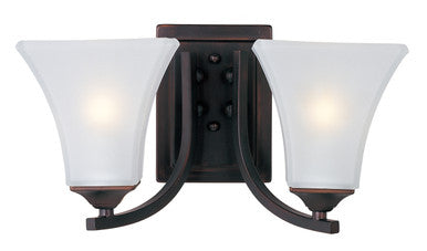 Maxim Aurora 2-Light Bath Vanity in Oil Rubbed Bronze 20099FTOI