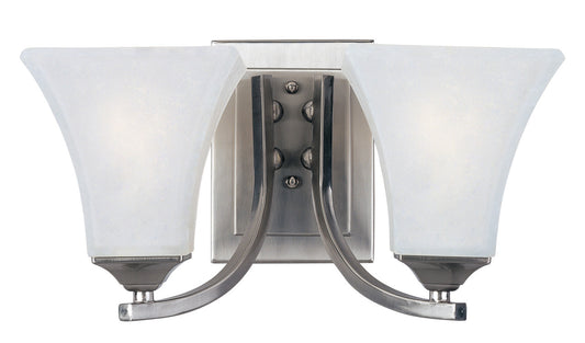 Maxim Aurora 2-Light Bath Vanity in Satin Nickel 20099FTSN