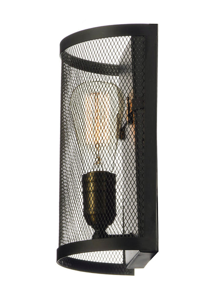 Maxim Palladium 1-Light Wall Sconce in Black / Natural Aged Brass 20112BKNAB