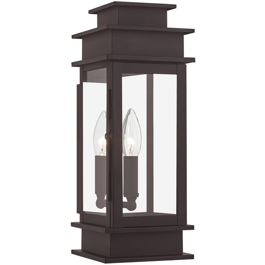 Livex Lighting Princeton Collection 1 Light Bronze Outdoor Wall Lantern in Bronze 2013-07