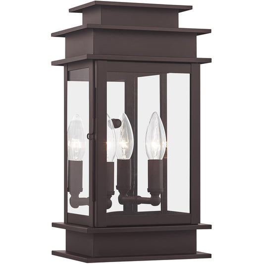 Livex Lighting Princeton Collection 2 Light Bronze Outdoor Wall Lantern in Bronze 2014-07