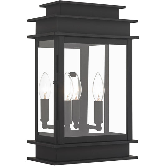 Livex Lighting Princeton Collection 2 Light Black Outdoor Wall Lantern in Black 2016-04