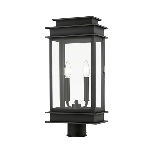 Livex Lighting Princeton Collection  2 Light Black Outdoor Large Post Top Lantern in Black 2017-04