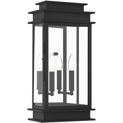 Livex Lighting Princeton Collection 2 Light Black Outdoor Wall Lantern in Black 2018-04