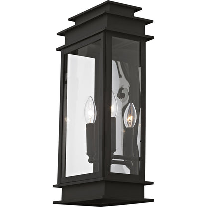 Livex Lighting Princeton Collection 2 Light Black Outdoor Wall Lantern in Black 2018-04