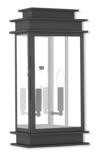 Livex Lighting Princeton Collection 2 Light Black Outdoor Wall Lantern in Black 2018-04