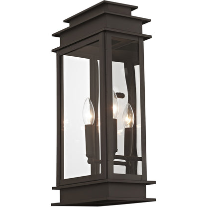 Livex Lighting Princeton Collection 2 Light Bronze Outdoor Wall Lantern in Bronze 2018-07