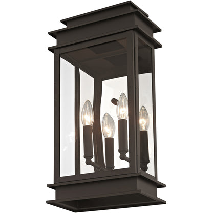 Livex Lighting Princeton Collection 2 Light Bronze Outdoor Wall Lantern in Bronze 2018-07