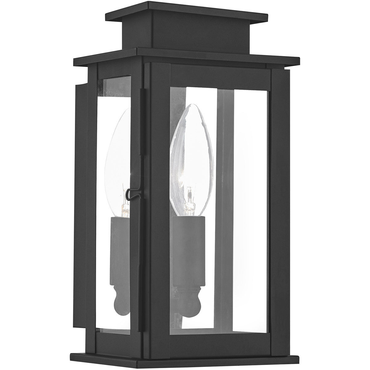 Livex Lighting Princeton Collection 1 Light Black Outdoor Wall Lantern in Black 20191-04